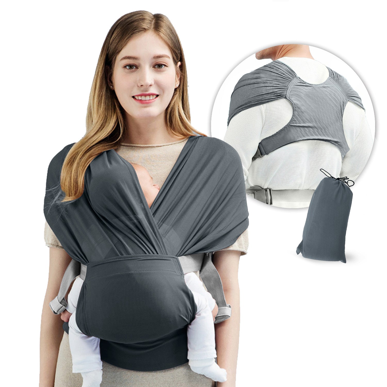 Cozy Baby Sling With Light Hands To Encourage Sleep for Newborns - Little Dreamers Kingdom