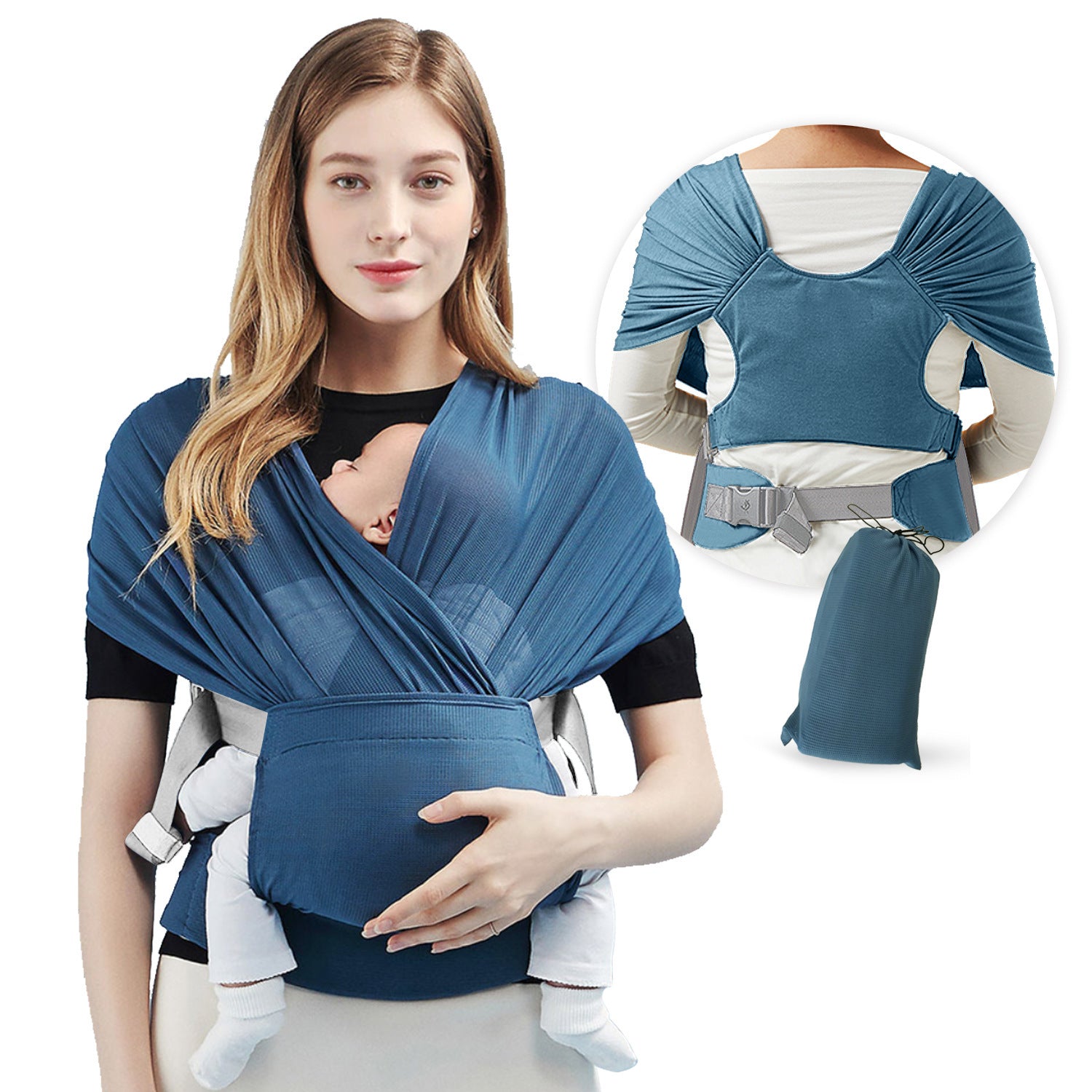 Cozy Baby Sling With Light Hands To Encourage Sleep for Newborns - Little Dreamers Kingdom